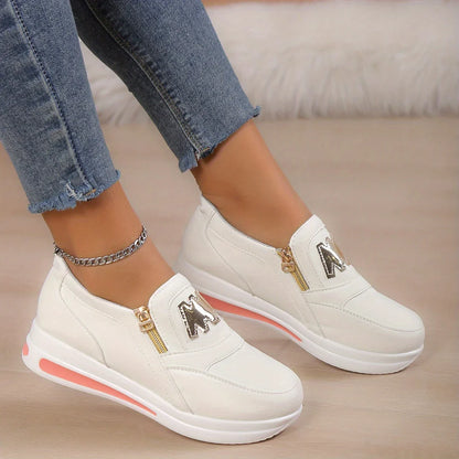 Women’s Casual Platform Slip-On Comfort Sneakers