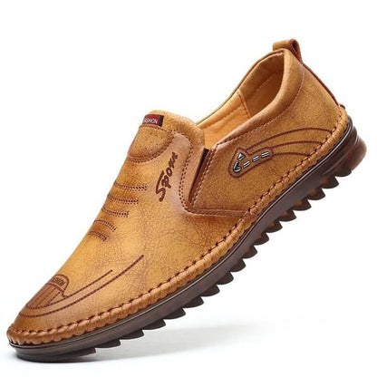 Men's Casual Fashionable Soft-Sole Leather-Look Shoes