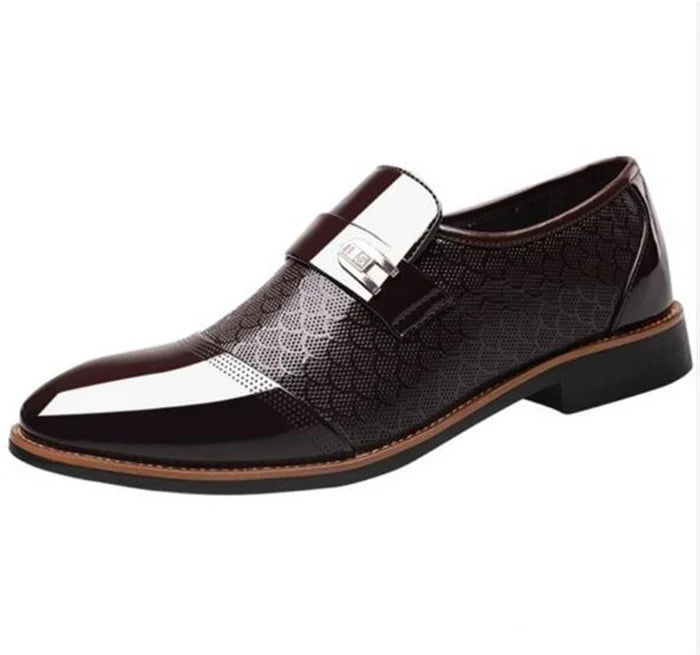 Men's Italian Fashionable Leather-Look Shoes