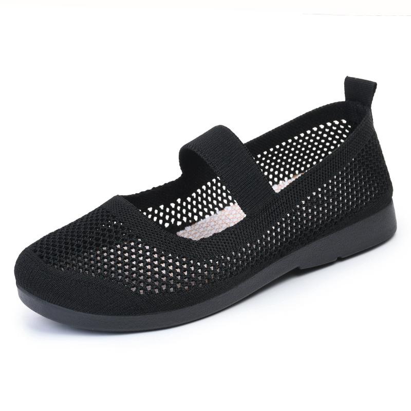 Flat casual breathable openwork Comfort shoes