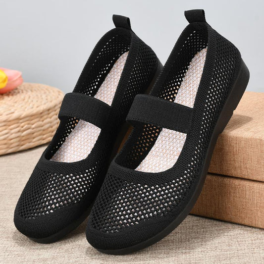 Flat casual breathable openwork Comfort shoes